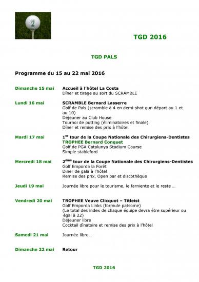 Tgd programme 2016